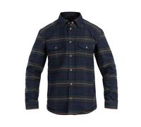 John Doe Motoshirt Vintage Motorrad Hemd, grün-blau, Größe S
