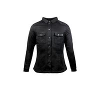 John Doe Damen Motoshirt XTM | Motorradjacke | XTM | Einsetzbare Protektoren | Atmungsaktiv | Motorrad Motoshirt, JDL8002-M, schwarz, m