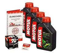 Motul 10W-40 Öl + K&N Ölfilter Tiger 955 i, 05-06, 709EN - Ölwechselset inkl. Motoröl, Filter, Dichtring