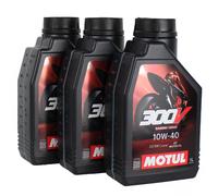 Motul 300V 10W-40 4T Road Racing Rennsport Factory Line 10W40 3x 1Liter NEU
