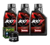 Motul 300V 10W40 Ölwechsel-Kit Für Kawasaki EX400 A3 A4 GPZ400S 1989>1990