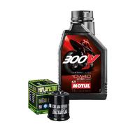 Motul 300V 10W40 Ölwechselkit + Filter Für Gilera 180 Runner VXR 2002>2003