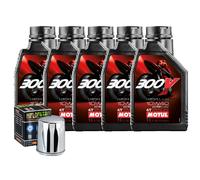 Motul 300V 10W40 Ölwechselkit Für Harley Davidson FXRD Grand Touring 1986