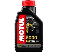 Motul 5000 4T 10W40 Motorenöl, Hochleistungsmotorenöl für Motorräder im normalen Alltagsgebrauch, 1000 ml - Kanister