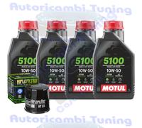 Motul 5100 10W50 Ölwechselkit Für Kawasaki ZX600 ZX6-R Ninja 2009 Bis 2013