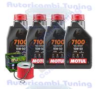 Motul 7100 15W50 Ölwechselset + Filter Für Kawasaki ZX1100 GPZ1100 1996