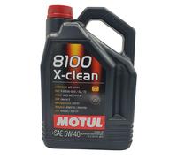 4x 5-liter Motul 8100 X-clean 5w-40 Motoröl Vollsynthetisch Öl Benzin 102051