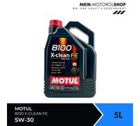 Motul 8100 X-Clean FE 5W-30 Renault RN17 Mercedes MB 229.52 Fiat 5 Liter