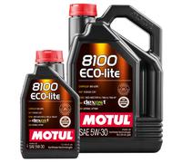 MOTUL PKW 8100 Eco-Lite 5W-30 Synthetisches Leichtlauf Motoröl 5+1 Liter
