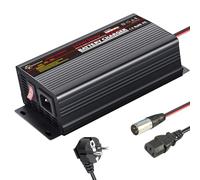 MOUDENSKAY 24V 5A Batterie Ladegerät 24V Batterieladegerät Mit XLR-Anschluss für Roller Rollstuhl Auto Motorrad,AGM-Gel-Blei-Säure-Batterien-Schwarz