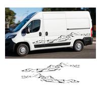 Mountain Styling Auto Tür Seitenaufkleber Camper Van Grafik Dekor Aufkleber, für FIAT Ducato, für Peugeot Boxer, für Citroen Jumper Wohnmobil
