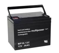 MP36-12C Multipower AGM-Akku 12V/36Ah ZYKLENFEST-ELEKTROMOBILE
