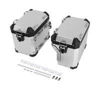 MPODYTSF Aufbewahrungskiste Für BMW R1200GS 2013-2018 2014 2015 2016 2017 Motorrad Seitenkoffer Gepäckkoffer Aufbewahrungskoffer Topcase Aluminium Werkzeugkasten Zubehör(Silver)