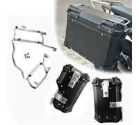 MPODYTSF Aufbewahrungskiste Für BMW R1200GS LC 2013-2021 2014 2015 2016 Motorrad Seitenkoffer Gepäckkoffer Satteltaschenhalterung Rack Aufbewahrungskoffer Koffer Werkzeugkasten Zubehör(Nero,38l)