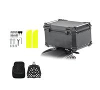 MPODYTSF Aufbewahrungskiste Für NC750X NC750S CB650F CB650R Für CFMOTO 650MT 800MT Motorradkoffer 45L / 55L 65L Heckkoffer Aluminium Gepäck Topcase Aufbewahrungszubehör(Black 55L X)