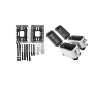 MPODYTSF Aufbewahrungskiste Motorradzubehör Aluminium-Seitenkoffer-Satteltaschenhalterung Für BMW R1200GS LC G310GS G310R Für CB650F CB650R CB1000R NSS750(Silver)
