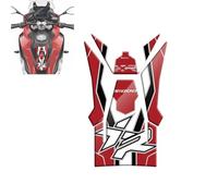 MPODYTSF Aufkleber für Motorrad Motorrad Schutz Aufkleber Zubehör Für BMW S1000XR S 1000 XR 2020 2021 2022 2023 2024 3D Dekoration Tank Pad Aufkleber(Rosso)