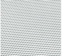 MR-Style Alu Renngitter Grillgitter | Racegitter | Streckgitter 33x33cm silber