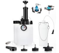 MRCARTOOL 3LAuto Bremsenentlüfter Bremsenentlüftungsflüssigkeitspumpe Bremsflüssigkeitswechselgerät mit 1L Bremsenentlüftungsflasche und 4 Hauptzylinderadaptern E20 Adapter (3L)