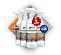 MRM CHEMICALS - Rostumwandler & Rostentferner Spray 4 x 1L - Für Metall, Stahl & Gusseisen - Rostschutz & Korrosionsschutz mit Phosphorsäure - Auto, Boot, Schiff, Fahrradkette, Werkzeug