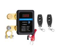 MRNHA Fernbedienbare Batterietrennschalter 12V 260A Kill Switch Schwarz Automatische Abschaltung Verhindert Batterieentladung mit Fernbedienung Auto,A