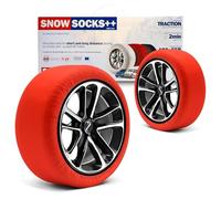 MRWiZMS Auto Schneeketten Stoff,2er Set Textil Schneeketten, Anti-Rutsch Schneesocken Winter, Car Snow Chains,6 Größen. (L)