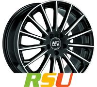 MSW MSW 30 gloss black full polished 7.5x17" ET48 LK5 112 ML 73.1 Alufelgen 1...