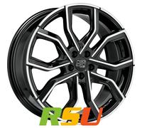 MSW MSW 41 gloss black full polished 8x19" ET45 LK5 114.3 ML 73.1 Alufelgen 1...
