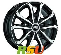 MSW MSW 48 Van gloss black full polished 7x17" ET55 LK5 120 ML 65.06 Alufelge...