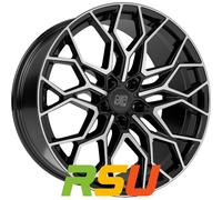 MSW MSW 51 gloss black full polished 9x20" ET29 LK5 110 ML 65.06 Alufelgen 20...