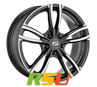 MSW MSW 73 gloss dark grey full polished 8x19" ET29 LK5 120 ML 72.56 Alufelge...