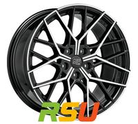 MSW MSW 74 gloss black full polished 8.5x19" ET35 LK5 114.3 ML 64.12 Alufelge...