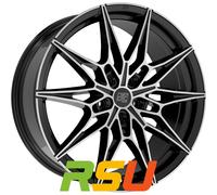 MSW MSW 75 gloss black full polished 8x19" ET29 LK5 120 ML 72.56 Alufelgen 19...