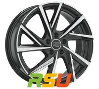 MSW MSW 80/5 gloss black full polished 7.5x19" ET42 LK5 108 ML 65.06 Alufelge...