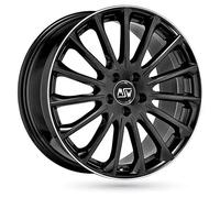 ALUFELGEN MSW, 30, 7,5X18 ET44 5X112 73,1, GLOSS BLACK DIAMOND LIP