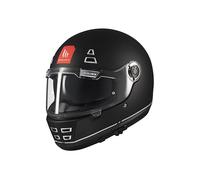 MT Helmets Jarama SV - Retro-Motorrad-Integralhelm mit versenkbarem Sonnenvisier, Full Vision, waschbares Innenfutter, fortschrittliche Belüftung und HIRP-Helmschale, ECE 22.06 & DOT zugelassen