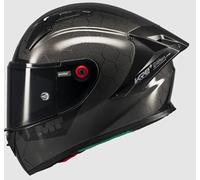 MT Helmets KRE Plus+s Pure 2025 Integralhelm aus schwarzem Carbon, Ultraleicht und sportlich, F.I.M.-Zulassung 22.06, hohe Sicherheit und fortschrittliche Belüftung (L 59/60)