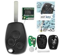 MT-KEY Funk Schlüssel VAC102 434MHZ kompatibel mit Dacia Duster I Lodgy I Logan II Sandero II Renault Trafic III Symbol III 433,05MHz Fernbedienung