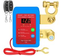 Mtchavno Drahtloser Ferngesteuerter Auto Batterie Trennschalter, 12V 240A Remote Batterietrennschalter mit Fernbedienung Kill Switch, Automatische Abschaltung Schalter für Auto, RV, ATV, LKW, Boot
