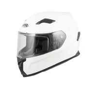 MTR S-6 Evo Integralhelm, Motorradhelm ECE 22.06 Zertifiziert - Maximale Verkehrssicherheit, Robuster & Leiser Motorrad Helm, Kinn & Kopf Belüftung, Roller Helm Herren & Damen, Glossy Weiß, XL