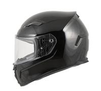 MTR S-6 Evo Integralhelm, Motorradhelm ECE 22.06 Zertifiziert - Maximale Verkehrssicherheit, Robuster & Leiser Motorrad Helm, Kinn & Kopf Belüftung, Roller Helm Herren & Damen, Schwarz, L