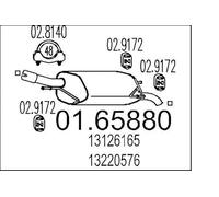 MTS 01.65880 Endschalldämpfer