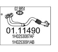 MTS 01.11490 Abgasrohr