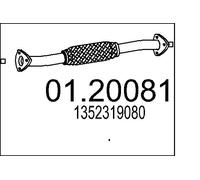 MTS Abgasrohr 0120081 vorne für FIAT