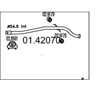 MTS 01.42070 Abgasrohr