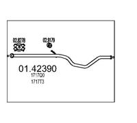 MTS Abgasrohr Verbindungsrohr Neu für Peugeot 307 2.0 HDI Auspuff Schalldämpfer