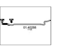 MTS Abgasrohr vorne für PEUGEOT 01.40288