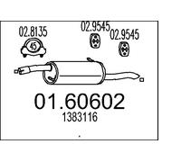MTS Endschalldämpfer 0160602 für Ford