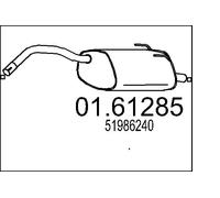 MTS Endschalldämpfer für FIAT 01.61285