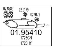 Endschalldämpfer 01.95410 MTS für PEUGEOT 406